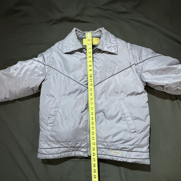 Camel Goose Down Jacket VINTAGE XL Gray Very Heavy 70s/80s - Picture 7 of 9